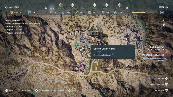 Assassin's Creed Odyssey Gortyn Out of Hand